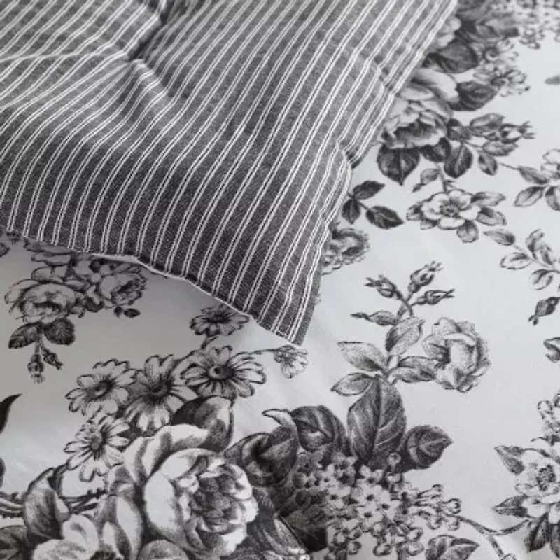 Laura Ashley Toile Delight Midweight Comforter Set