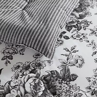 Laura Ashley Toile Delight Midweight Comforter Set