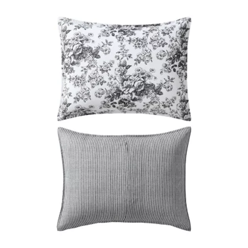 Laura Ashley Toile Delight Midweight Comforter Set