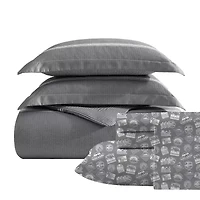 Eddie Bauer Chevron And Stripes Midweight Comforter Set
