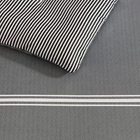 Eddie Bauer Chevron And Stripes Midweight Comforter Set