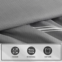 Eddie Bauer Chevron And Stripes Midweight Comforter Set
