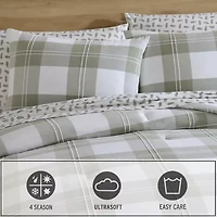 Eddie Bauer Mountain Embroidery Midweight Comforter Set