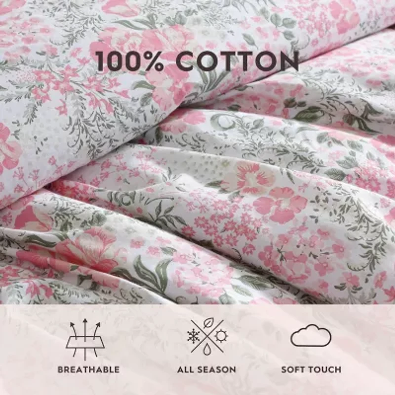Laura Ashley Heather Garden Midweight Comforter Set