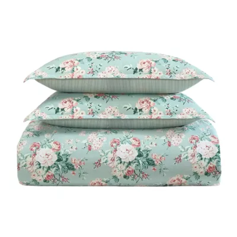 Laura Ashley Rosemoore Face Midweight Comforter Set