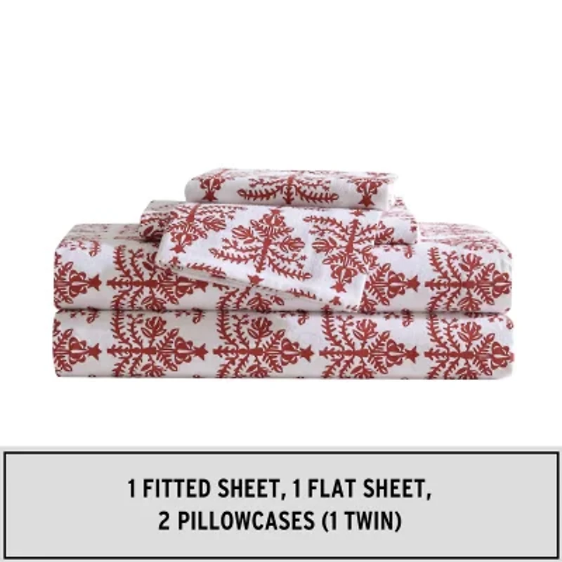 Eddie Bauer Jolly Trees Sheet Set