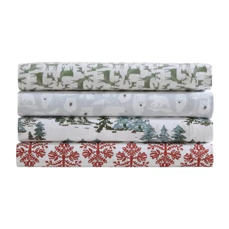 Eddie Bauer Jolly Trees Sheet Set