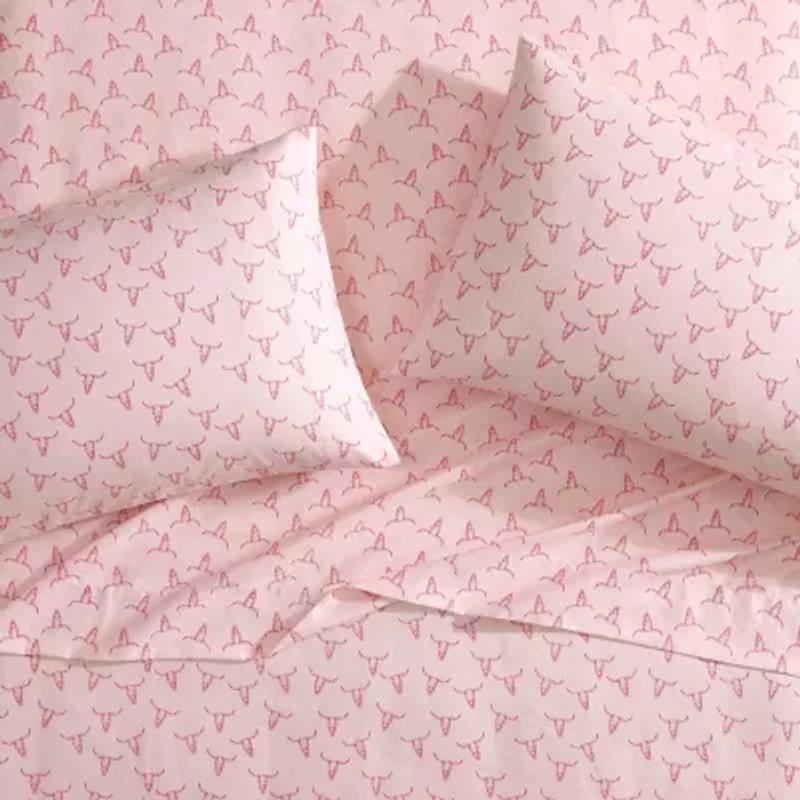 Wrangler Steer Skulls Sheet Set