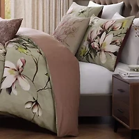 Bebejan Purple Lilies 5-pc. Midweight Reversible Comforter Set