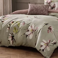 Bebejan Purple Lilies 5-pc. Midweight Reversible Comforter Set