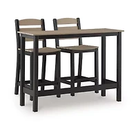 Signature Design by Ashley Moore Outdoor Counter Table and 2 Barstools