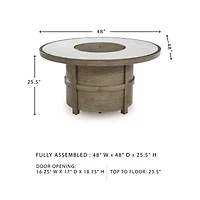 Signature Design by Ashley Raleigh Ranch Fire Pit Table