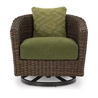 Signature Design by Ashley Hoquiam Outdoor Swivel Lounge Chair with Cushion