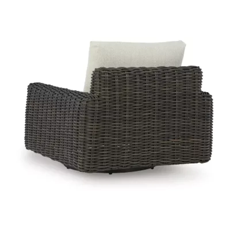 Signature Design by Ashley King 40" Outdoor Track-Arm Swivel Lounge Chair
