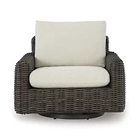 Signature Design by Ashley King 40" Outdoor Track-Arm Swivel Lounge Chair