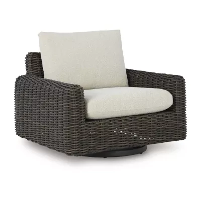 Signature Design by Ashley King 40" Outdoor Track-Arm Swivel Lounge Chair