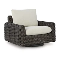 Signature Design by Ashley King 40" Outdoor Track-Arm Swivel Lounge Chair