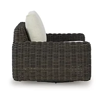 Signature Design by Ashley King 40" Outdoor Track-Arm Swivel Lounge Chair