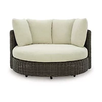 Signature Design by Ashley King 60" Outdoor Swivel Lounge Chair with Cushions