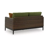 Signature Design by Ashley Hoquiam Outdoor Loveseat with Cushion