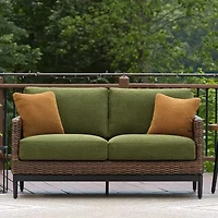 Signature Design by Ashley Hoquiam Outdoor Loveseat with Cushion