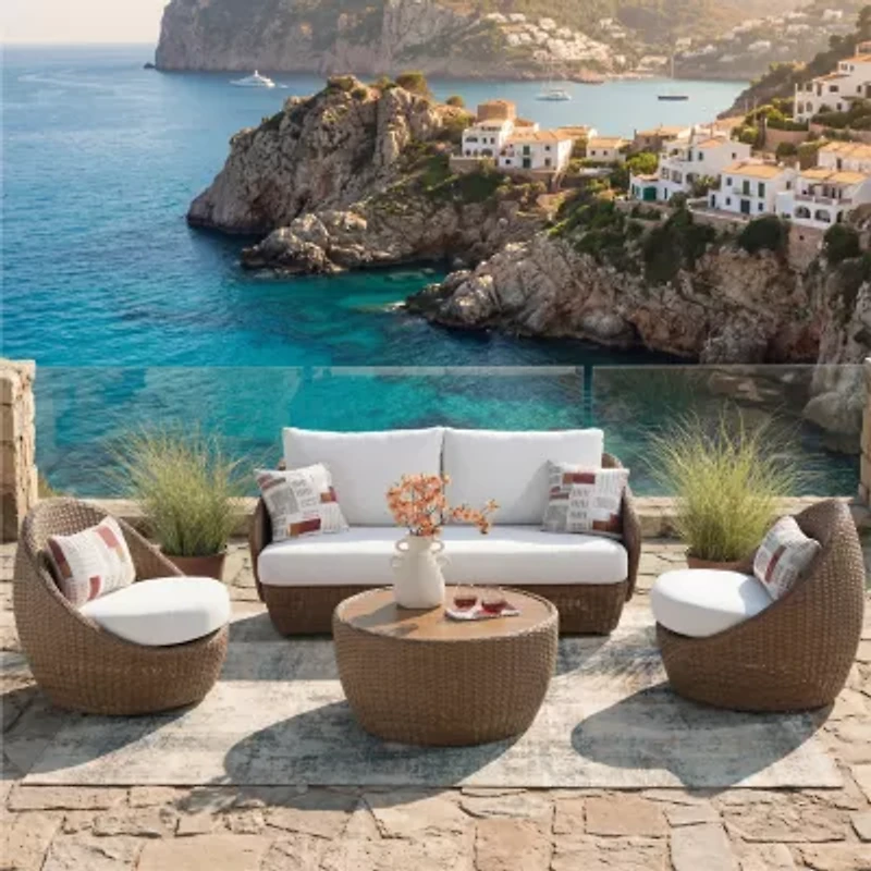 Signature Design by Ashley Carlinville 3-Piece Outdoor Conversation Set