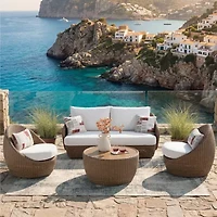 Signature Design by Ashley Carlinville 3-Piece Outdoor Conversation Set