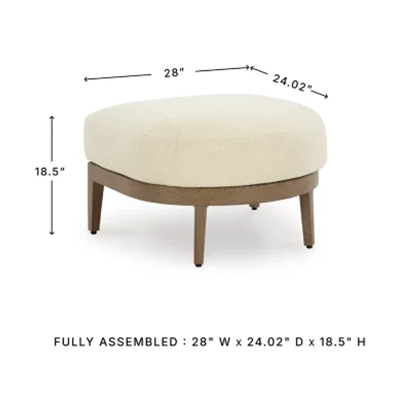 Signature Design by Ashley Severn Outdoor Ottoman with Cushion