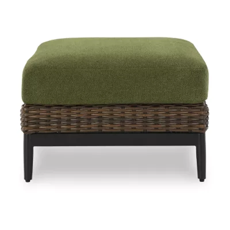 Signature Design by Ashley Hoquiam Outdoor Ottoman with Cushion