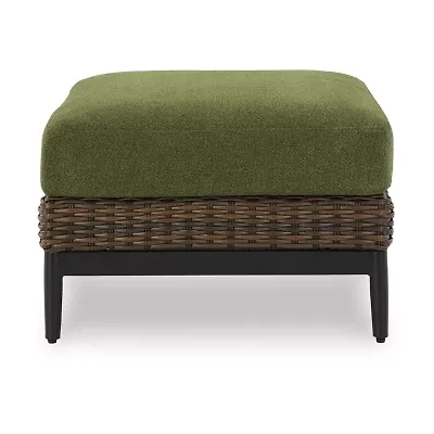 Signature Design by Ashley Hoquiam Outdoor Ottoman with Cushion