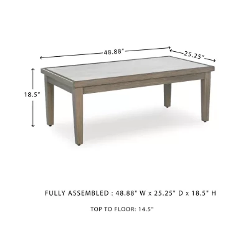 Signature Design by Ashley Raleigh Ranch Outdoor Coffee Table
