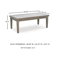 Signature Design by Ashley Raleigh Ranch Outdoor Coffee Table