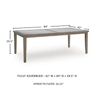 Signature Design by Ashley Raleigh Ranch Outdoor Dining Table