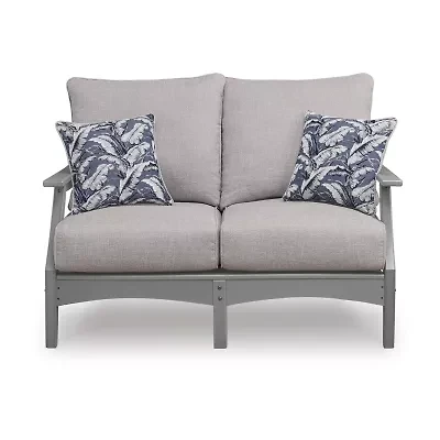Signature Design by Ashley Long Beach Outdoor Loveseat with Cushion