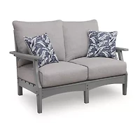 Signature Design by Ashley Long Beach Outdoor Loveseat with Cushion