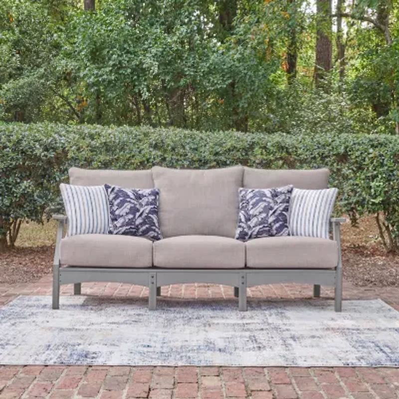 Signature Design by Ashley Long Beach Outdoor Sofa with Cushion