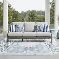 Signature Design by Ashley Raleigh Ranch Outdoor Sofa with Cushion