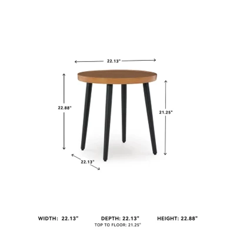 Signature Design by Ashley Hoquiam Outdoor End Table