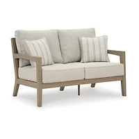 Signature Design by Ashley Hancock Outdoor Loveseat with Cushion