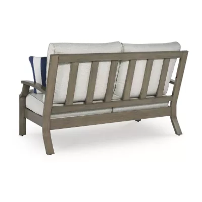 Signature Design by Ashley Raleigh Ranch Outdoor Loveseat with Cushion