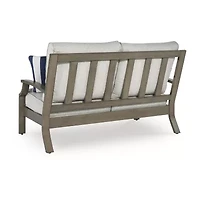 Signature Design by Ashley Raleigh Ranch Outdoor Loveseat with Cushion