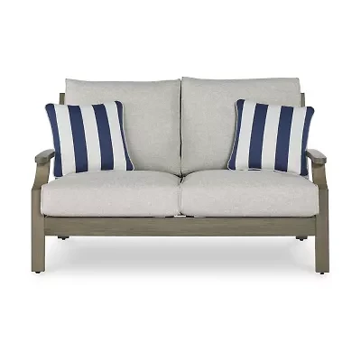 Signature Design by Ashley Raleigh Ranch Outdoor Loveseat with Cushion