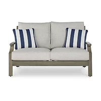 Signature Design by Ashley Raleigh Ranch Outdoor Loveseat with Cushion