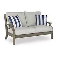 Signature Design by Ashley Raleigh Ranch Outdoor Loveseat with Cushion