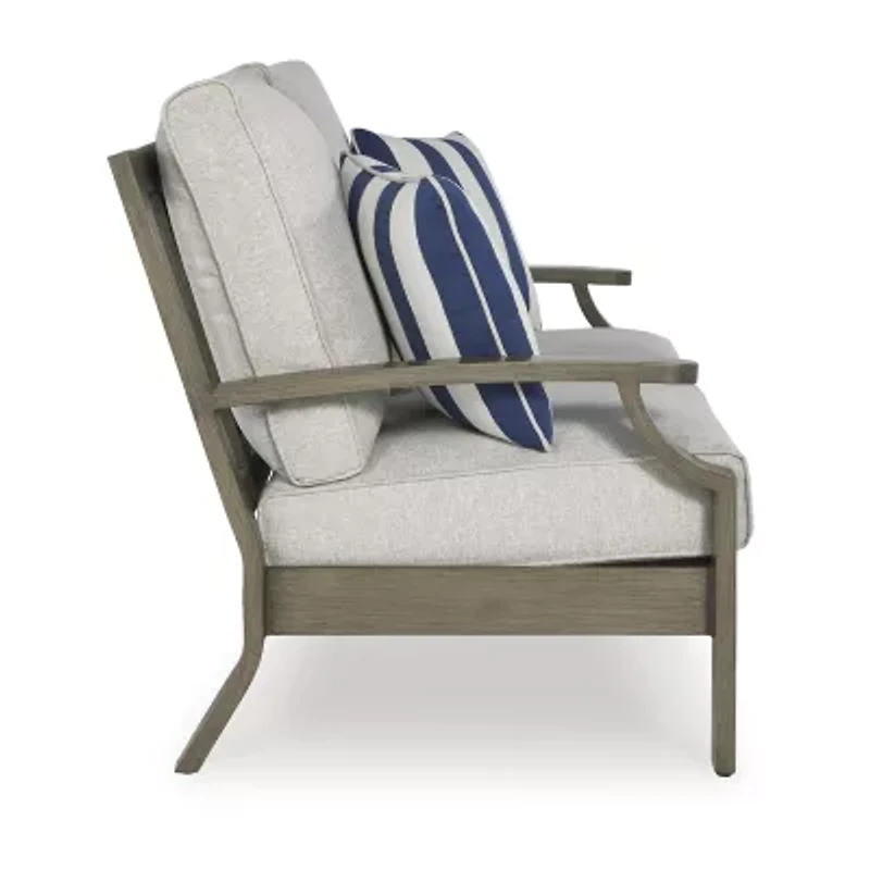 Signature Design by Ashley Raleigh Ranch Outdoor Loveseat with Cushion