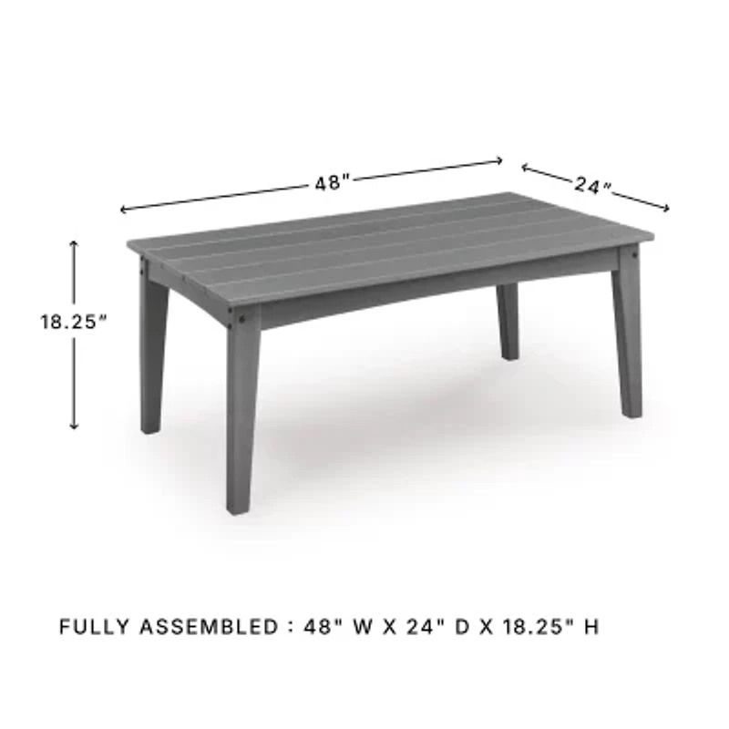Signature Design by Ashley Long Beach Outdoor Coffee Table