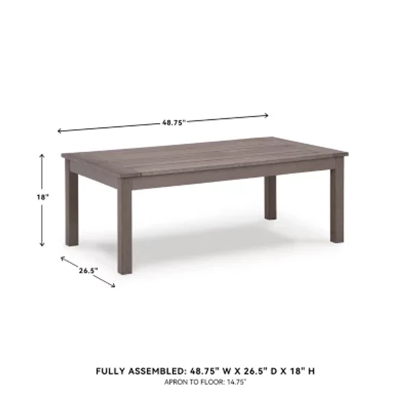 Signature Design by Ashley Hilo Outdoor Coffee Table