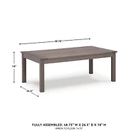 Signature Design by Ashley Hilo Outdoor Coffee Table