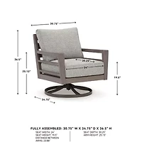 Signature Design by Ashley Hilo Outdoor Swivel Lounge Chair