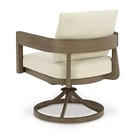 Signature Design by Ashley Severn Outdoor Swivel Dining Chair with Cushion (Set of 2)